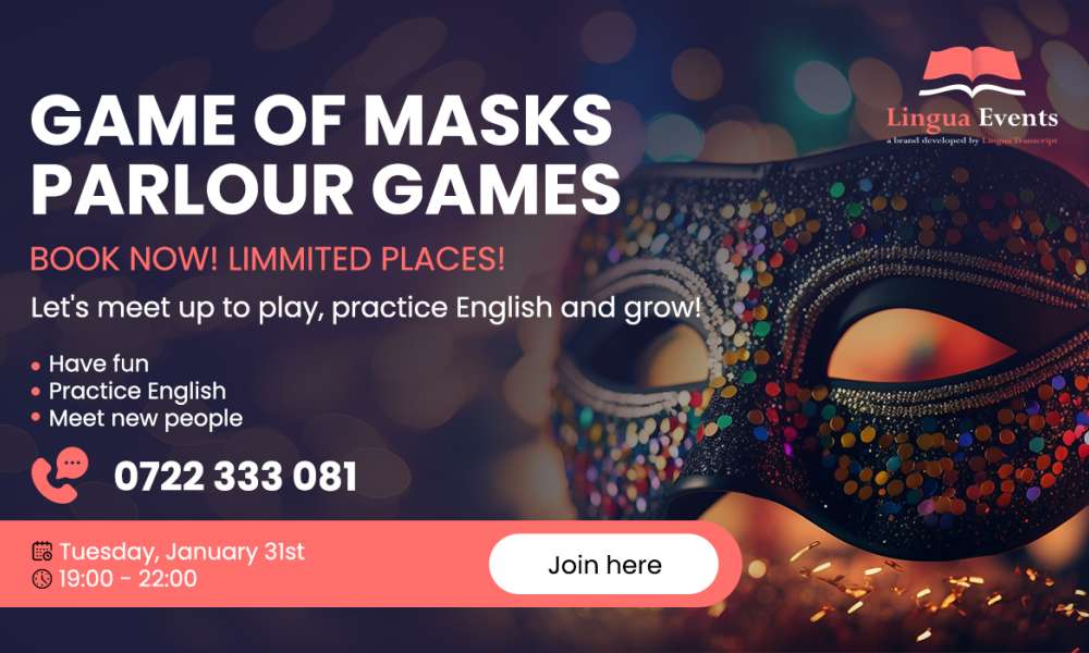 Game of Masks - Joc de societate - episod I | Marți, 31 ianuarie