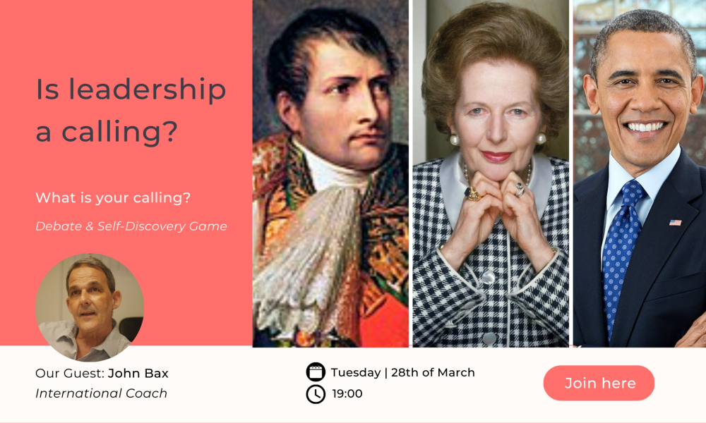 Marți, 28 martie, seara de conversație în limba engleză - ''Is Ledership a Calling?''